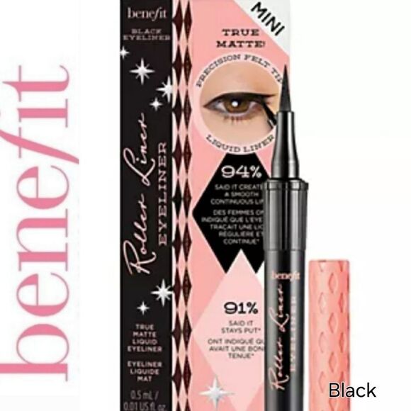 Benefit Roller Liner Eyeliner True Matte Liquid Eyeliner- Mini - Picture 1 of 5